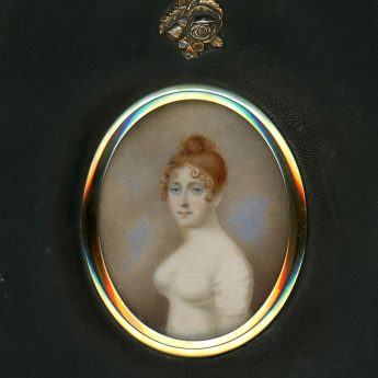 Miniature portrait of Elizabeth Jane Westland by Herve