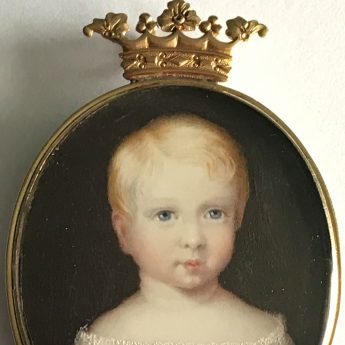 Miniature portrait of an aristocratic child