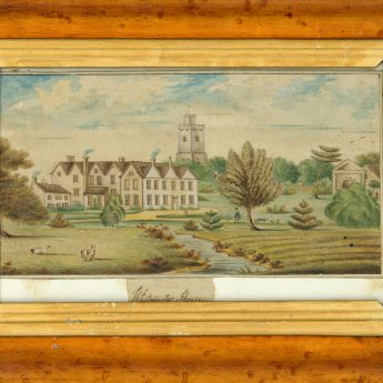 Charming 19th century watercolour of Whitminster House