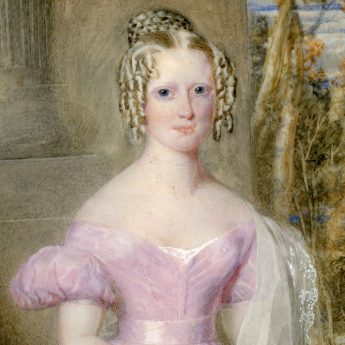 Portrait miniature of a young lady by henry Hawkins RA, signed and dated 1834