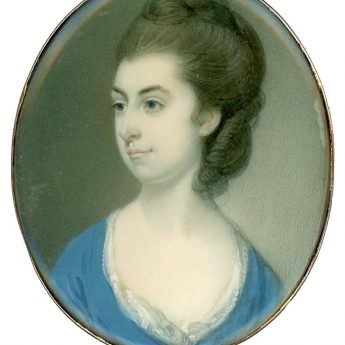 Miniature portrait of a Georgian lady by Richard Crosse