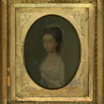 Georgian portrait of Miss Anne Walker, oil on canvas
