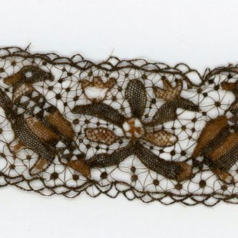 A piece of fine needle lace made from human hair