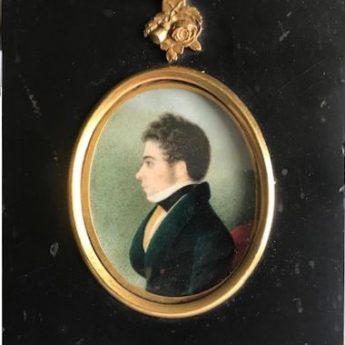 Miniature portrait by Robinson of Captain David Craig