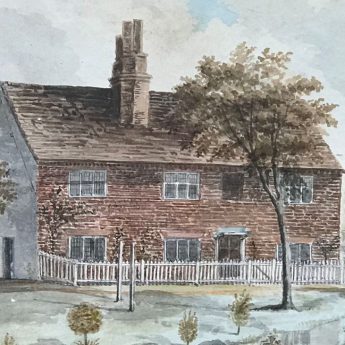 Naive Watercolour of a Farmhouse, circa 1800