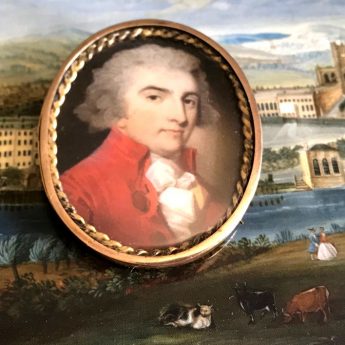 Miniature portrait of a gentleman by John Barry