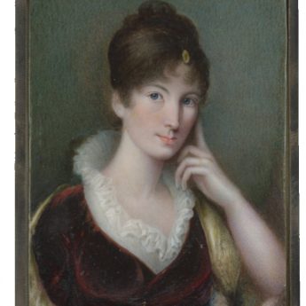 Alexander Gallaway miniature portrait of a lady, 1809