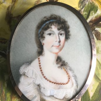 Miniature portrait of Ann Hamilton by Nicholas Freese