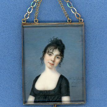 French miniature portrait by Athalante LeGrande