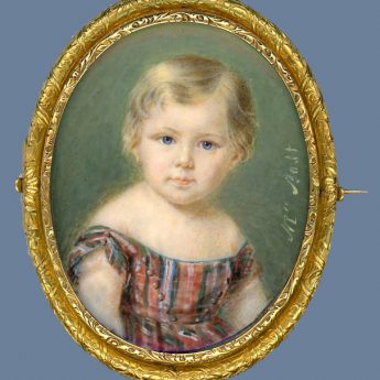 Melanie Bost, miniature portrait of a child