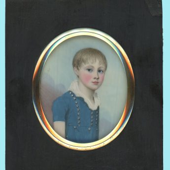 A pair of miniature portraits by Frederick Buck