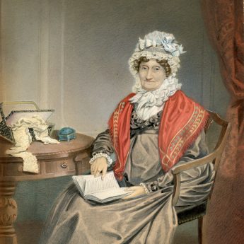 Watercolour portrait of Elizabeth Hector