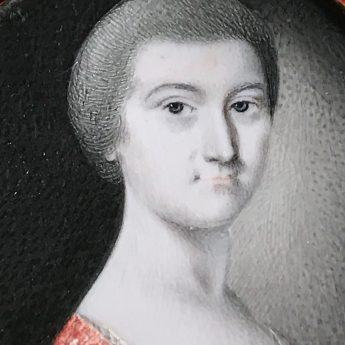 Miniature portrait of a lady by Gervase Spencer