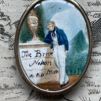 Miniature painted Nelson memorial tokens