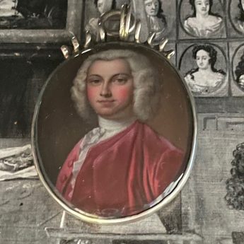 Enamel portrait of Mr Rush by Rouquet