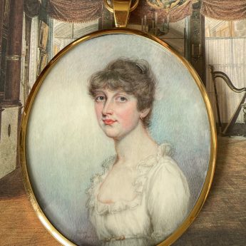 Miniature portrait of a lady by David Gibson