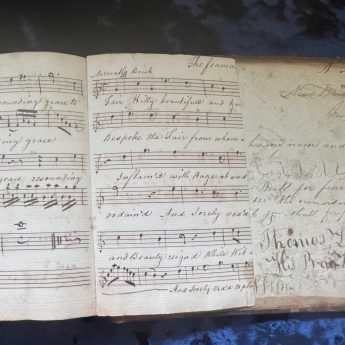 Georgian manuscript music book
