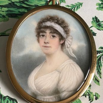 Nathaniel Plimer, miniature portrait of a lady