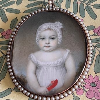 Edward Nash, miniature portrait of Charles Pavin as a child