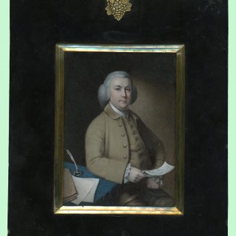 Miniature portrait of Robert Dodsley the Publisher