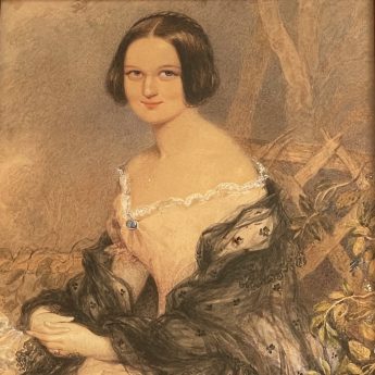 Watercolour portrait of Constance by Emily Scott