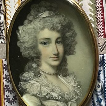 Miniature portrait of a lady by George Engleheart