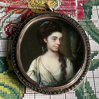 Miniature portrait of a soprano singer by James Scouler