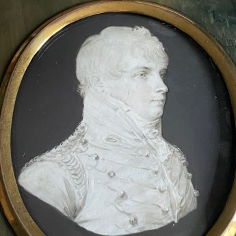 Samuel Andrews, en grisaille portrait miniature