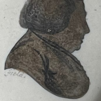 John Field, jewellery silhouette of a gentleman