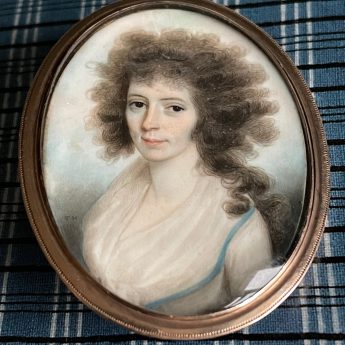 Thomas Hazlehurst, miniature portrait of a young lady