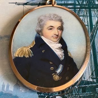 John Wright, miniature portrait of Sir George Martin RN