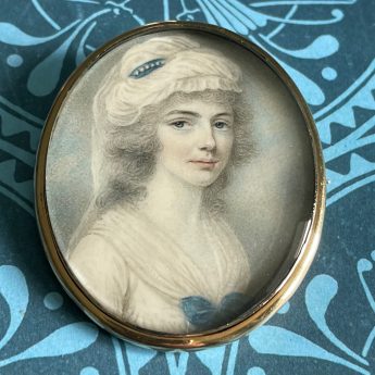 Miniature portrait of a lady attributed to Nathaniel Plimer
