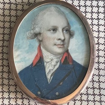 Miniature portrait of a gentleman by Richard Cosway