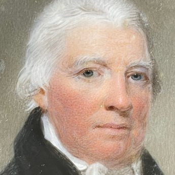 Portrait of a silver-haired gentleman by George Hargreaves