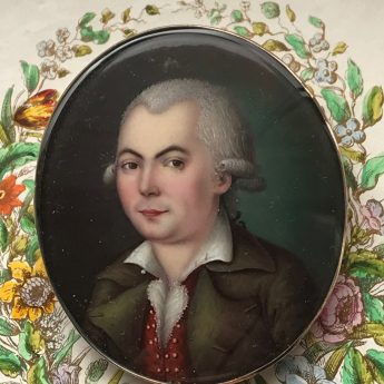 French School enamel portrait