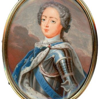 Miniature portrait of King Louis XV