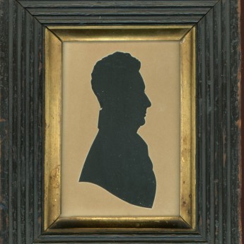Hubard Gallery cut silhouette of a gentleman