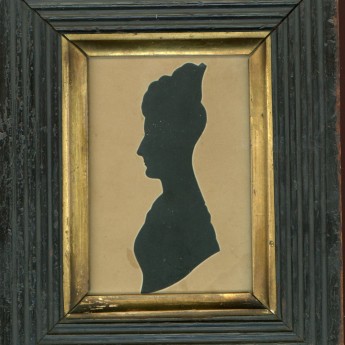 Hubard Gallery cut silhouette of a lady