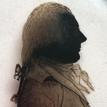 Silhouette of John Backhouse by Mrs Elizabeth Hudson