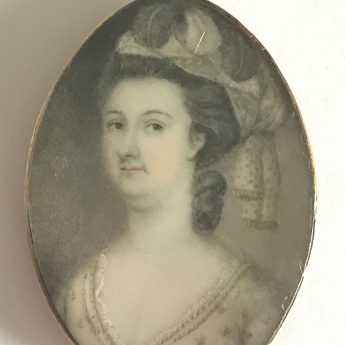 Miniature portrait of Sophia Maria Jane Bonnell (b.1748)
