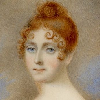 Miniature portrait of Elizabeth Jane Westland by Herve