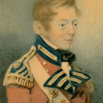 Watercolour portrait of Col. Grant painted by J. Robertson in 1805