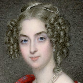 Miniature portrait of a pretty young lady by Charles Jagger