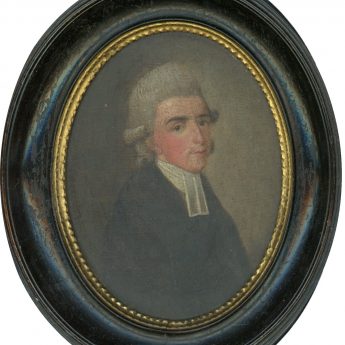 Small oil portrait of the Rev. Sydenham Teast Wylde, dated 1778