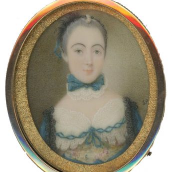 Miniature portrait of Lady Anne Beresford painted by Simon Pine