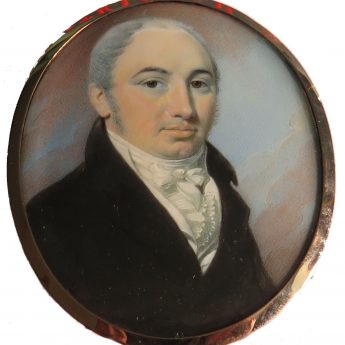 Miniature portrait of a gentleman painted by Thomas Richmond