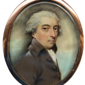 Miniature portrait of an unknown gentleman by Andrew Plimer