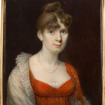 Miniature portrait of Bethia Russell painted by Alexander Gallaway
