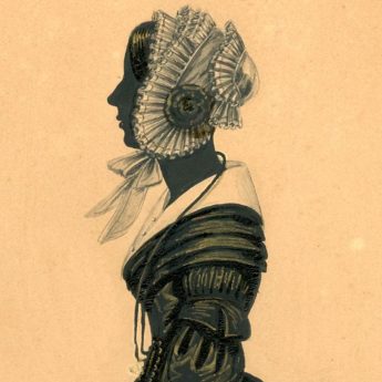 Painted and gilded silhouette by James Holmes
