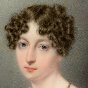 Miniature portrait by John Cox Dillman Engleheart of Sarah Herries